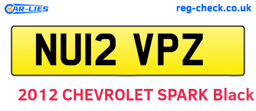 NU12VPZ are the vehicle registration plates.