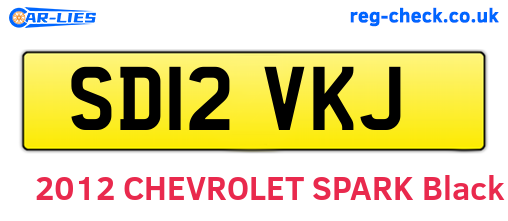 SD12VKJ are the vehicle registration plates.
