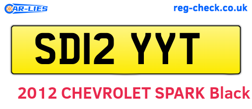SD12YYT are the vehicle registration plates.
