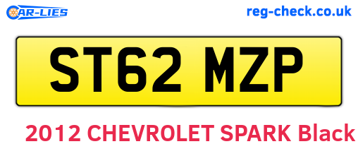ST62MZP are the vehicle registration plates.