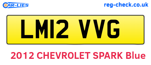 LM12VVG are the vehicle registration plates.