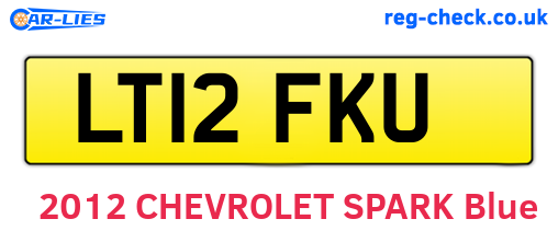 LT12FKU are the vehicle registration plates.