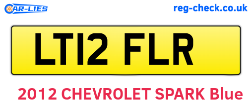 LT12FLR are the vehicle registration plates.