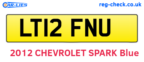 LT12FNU are the vehicle registration plates.