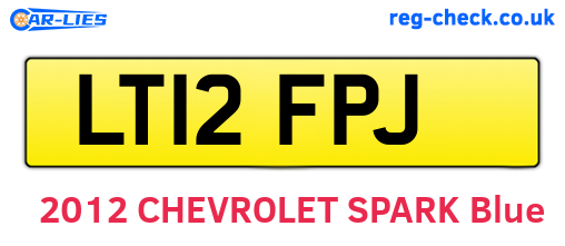 LT12FPJ are the vehicle registration plates.