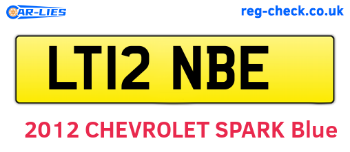 LT12NBE are the vehicle registration plates.