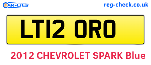 LT12ORO are the vehicle registration plates.