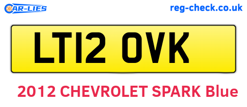 LT12OVK are the vehicle registration plates.