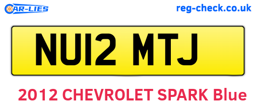 NU12MTJ are the vehicle registration plates.