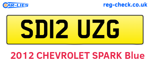 SD12UZG are the vehicle registration plates.