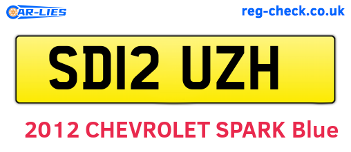 SD12UZH are the vehicle registration plates.