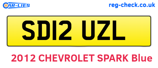 SD12UZL are the vehicle registration plates.