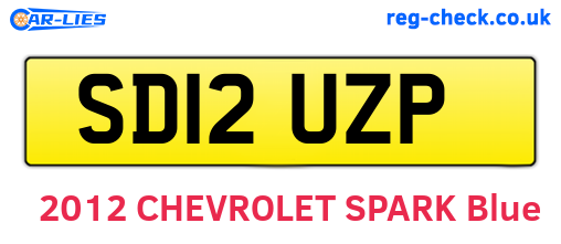 SD12UZP are the vehicle registration plates.