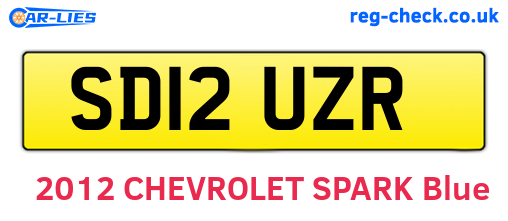 SD12UZR are the vehicle registration plates.