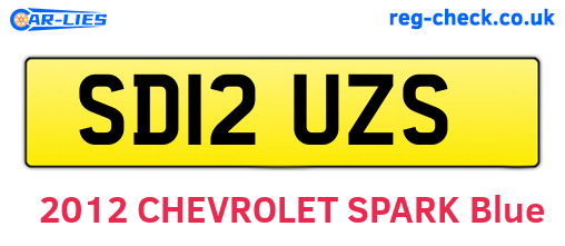 SD12UZS are the vehicle registration plates.