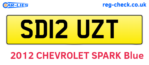 SD12UZT are the vehicle registration plates.