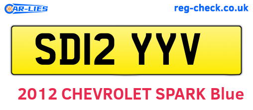 SD12YYV are the vehicle registration plates.