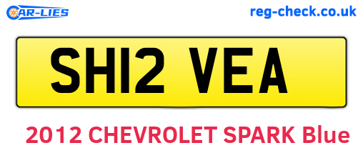 SH12VEA are the vehicle registration plates.