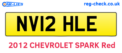 NV12HLE are the vehicle registration plates.