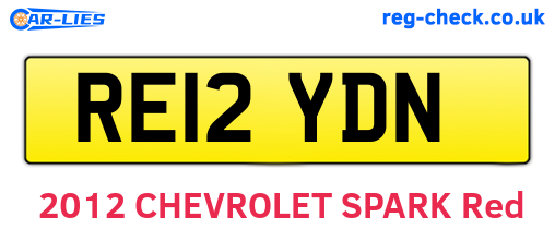 RE12YDN are the vehicle registration plates.