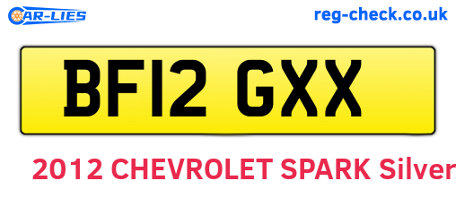 BF12GXX are the vehicle registration plates.