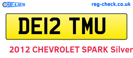 DE12TMU are the vehicle registration plates.