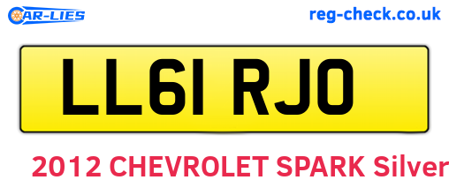 LL61RJO are the vehicle registration plates.