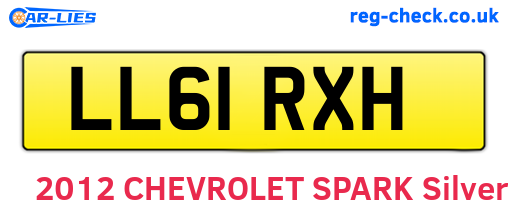 LL61RXH are the vehicle registration plates.