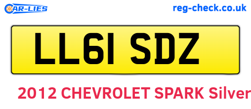 LL61SDZ are the vehicle registration plates.