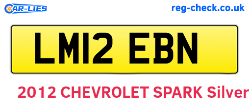 LM12EBN are the vehicle registration plates.