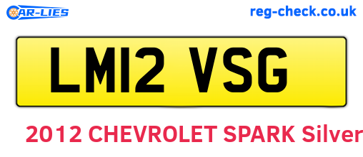LM12VSG are the vehicle registration plates.