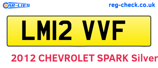 LM12VVF are the vehicle registration plates.