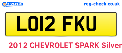LO12FKU are the vehicle registration plates.
