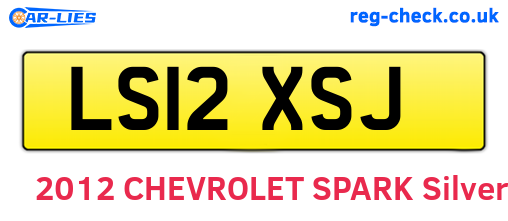 LS12XSJ are the vehicle registration plates.