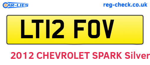 LT12FOV are the vehicle registration plates.