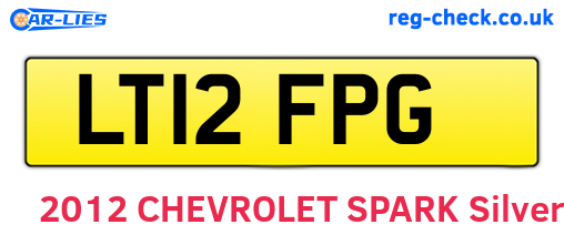 LT12FPG are the vehicle registration plates.