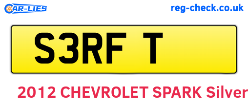 S3RFT are the vehicle registration plates.