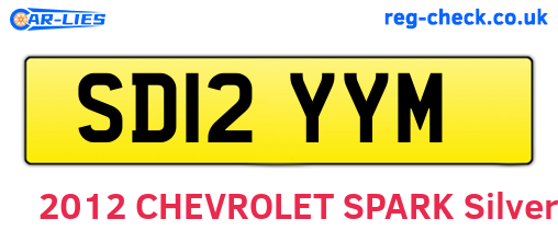 SD12YYM are the vehicle registration plates.