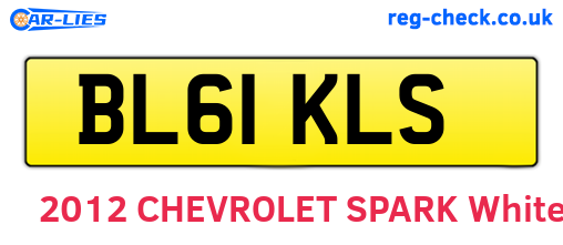 BL61KLS are the vehicle registration plates.