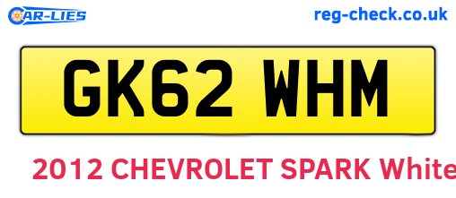 GK62WHM are the vehicle registration plates.