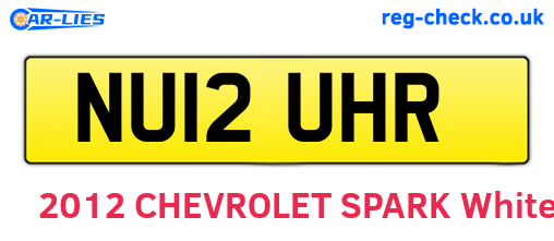 NU12UHR are the vehicle registration plates.