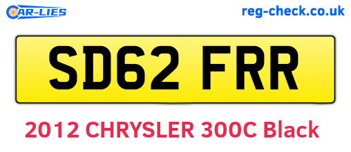 SD62FRR are the vehicle registration plates.