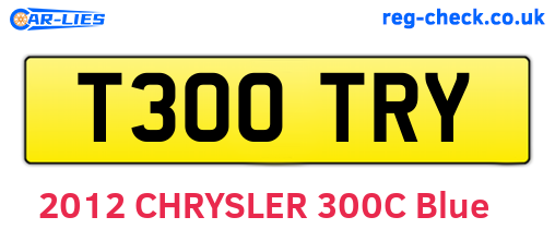 T300TRY are the vehicle registration plates.