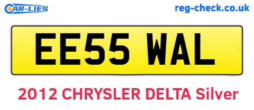 EE55WAL are the vehicle registration plates.