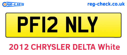 PF12NLY are the vehicle registration plates.