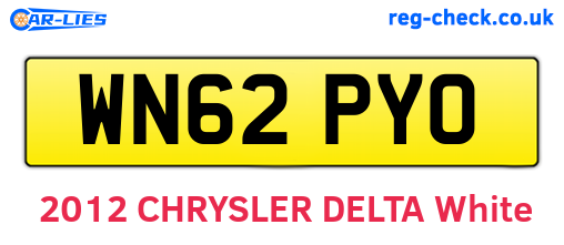 WN62PYO are the vehicle registration plates.