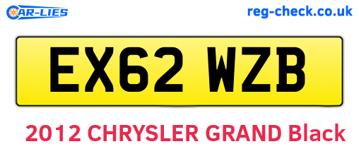 EX62WZB are the vehicle registration plates.