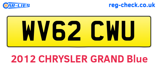 WV62CWU are the vehicle registration plates.