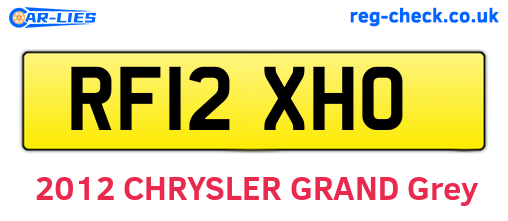 RF12XHO are the vehicle registration plates.