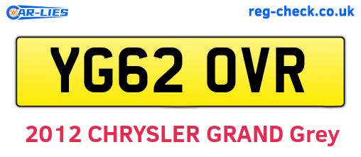 YG62OVR are the vehicle registration plates.